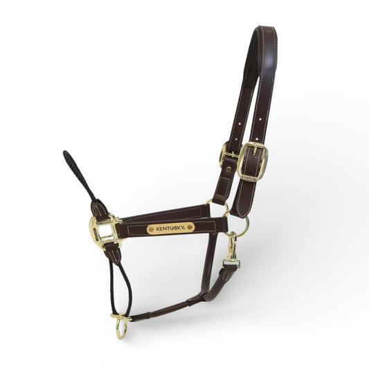 Kentucky Horsewear Leather Rope Halter