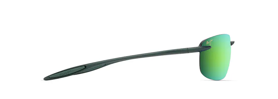 Maui Jim HO'OKIPA ULTRA Metal Matte Green-MAUIGreen® Lens Polarized Rimless Sunglasses