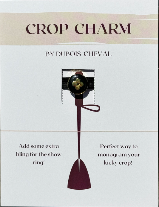 Dubois Cheval Crop Charm - Gold Clover