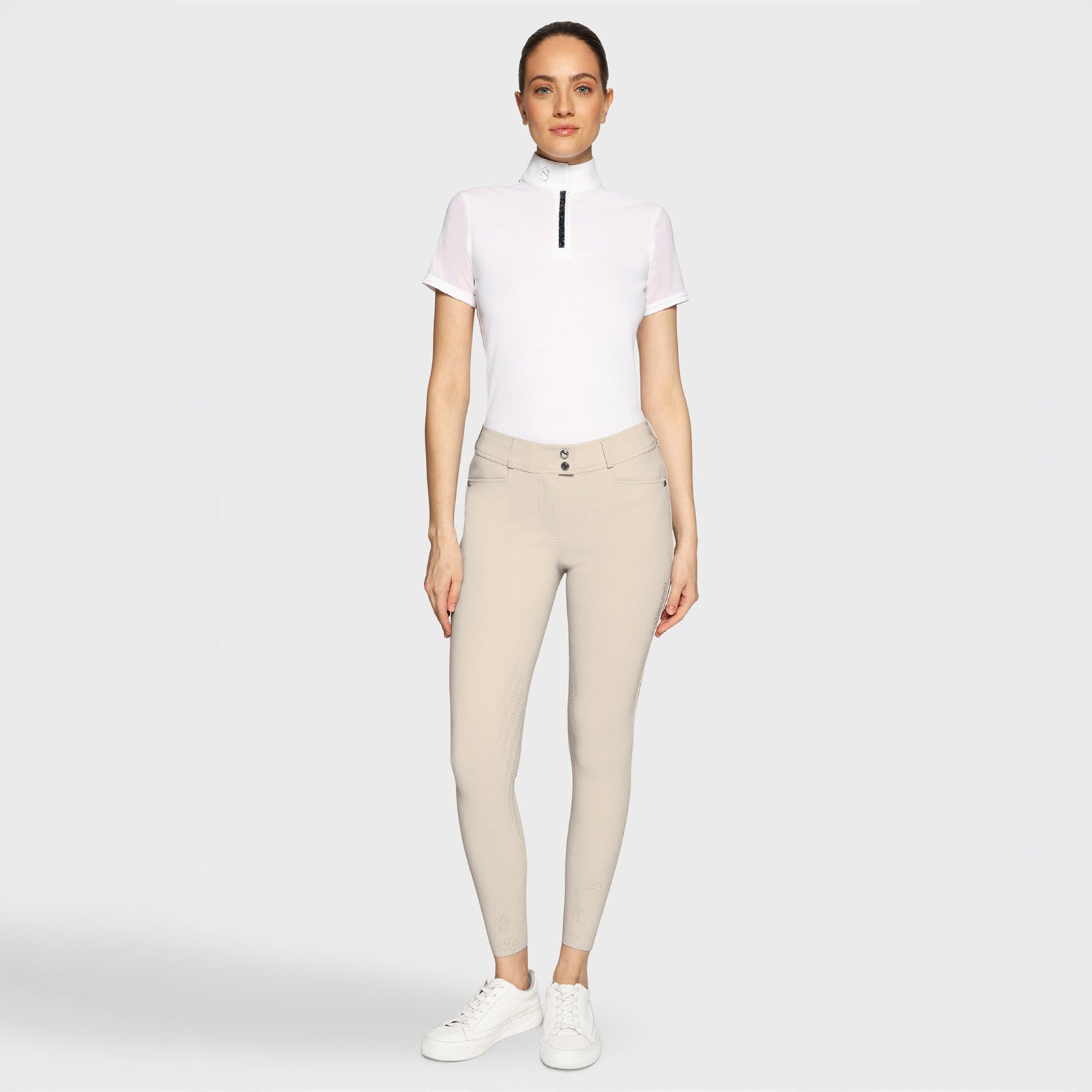 Samshield® Women's Delice Crystal Ferna High Waisted Knee Grip Show Breeches SS26