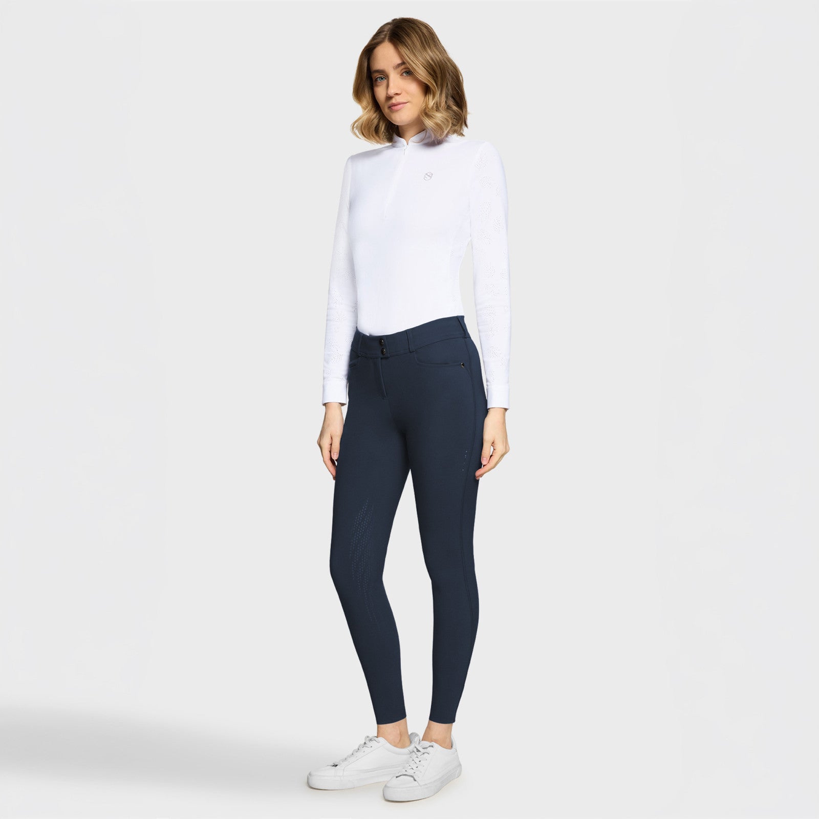 Samshield® Women's Delice Crystal Ferna High Waisted Knee Grip Show Breeches SS26