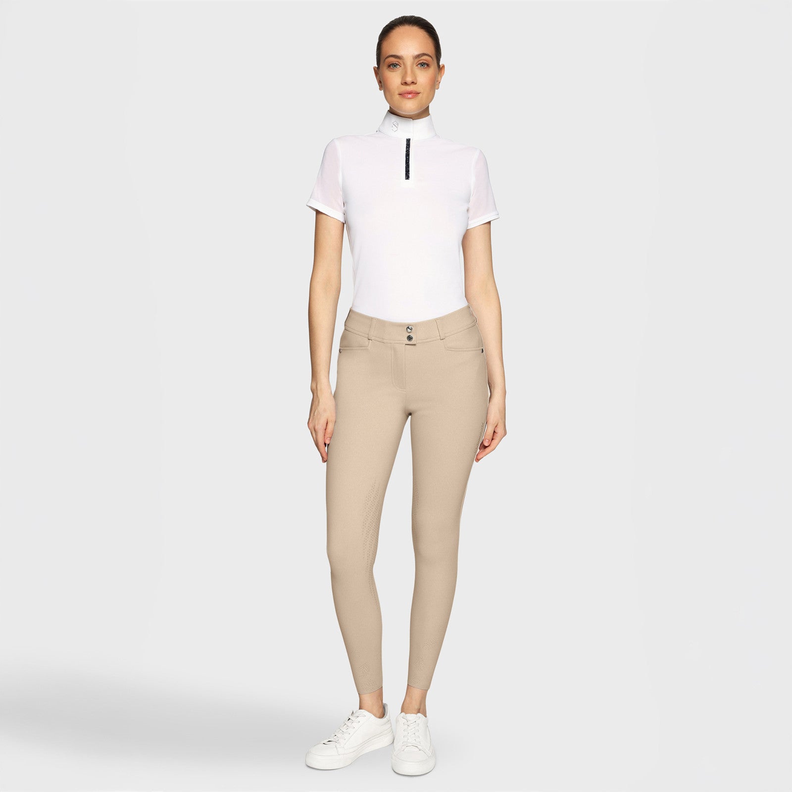 Samshield® Women's Delice Crystal Ferna High Waisted Knee Grip Show Breeches SS26