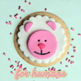 Load image into Gallery viewer, Lucky Lamb – Sprinkles & Sparkles Single Sugar Cookie for Humans
