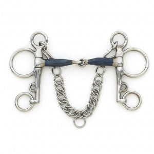 Centaur® Blue Steel Jointed Tom Thumb Pelham