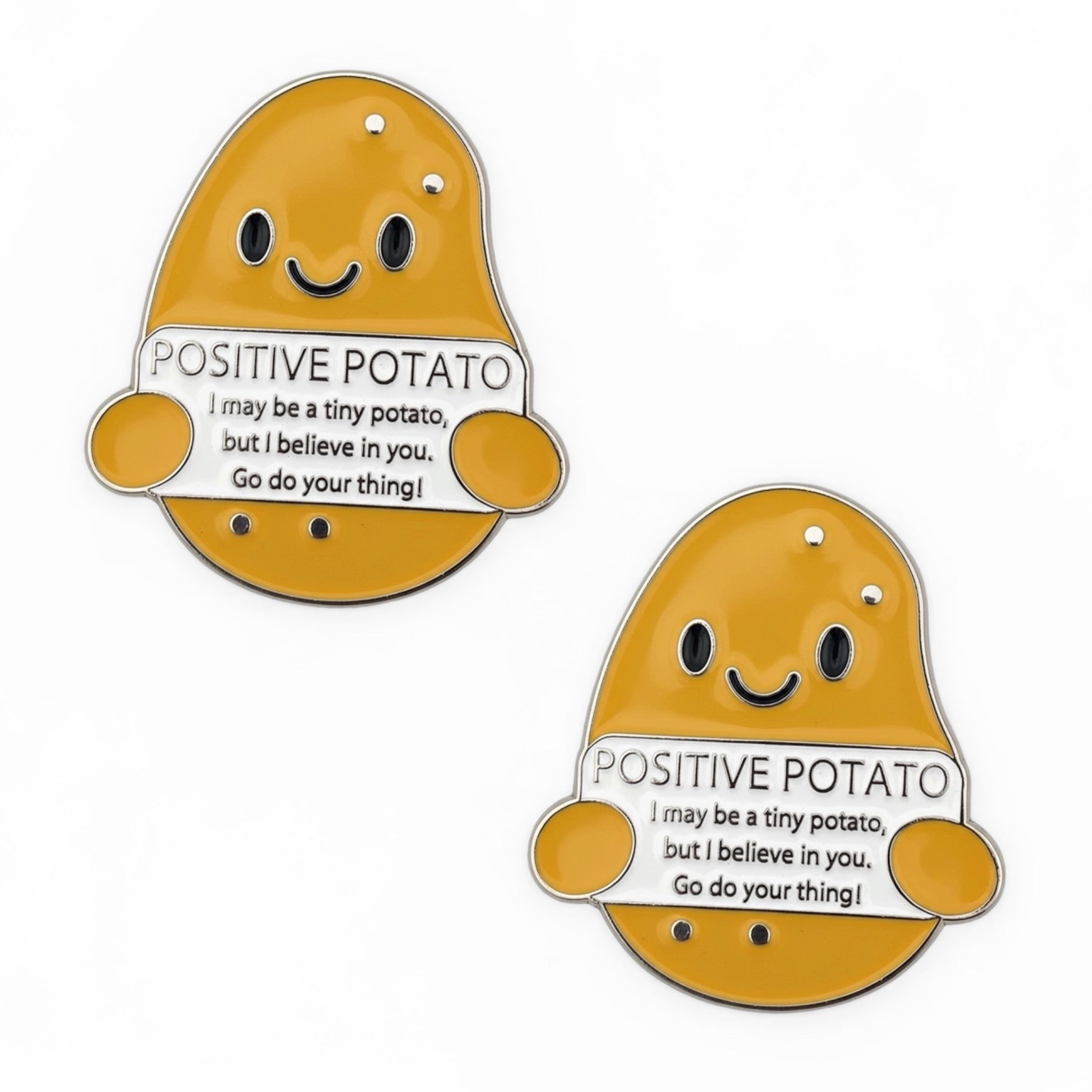 Positive Potato Number Pin Charms by Dubois Cheval