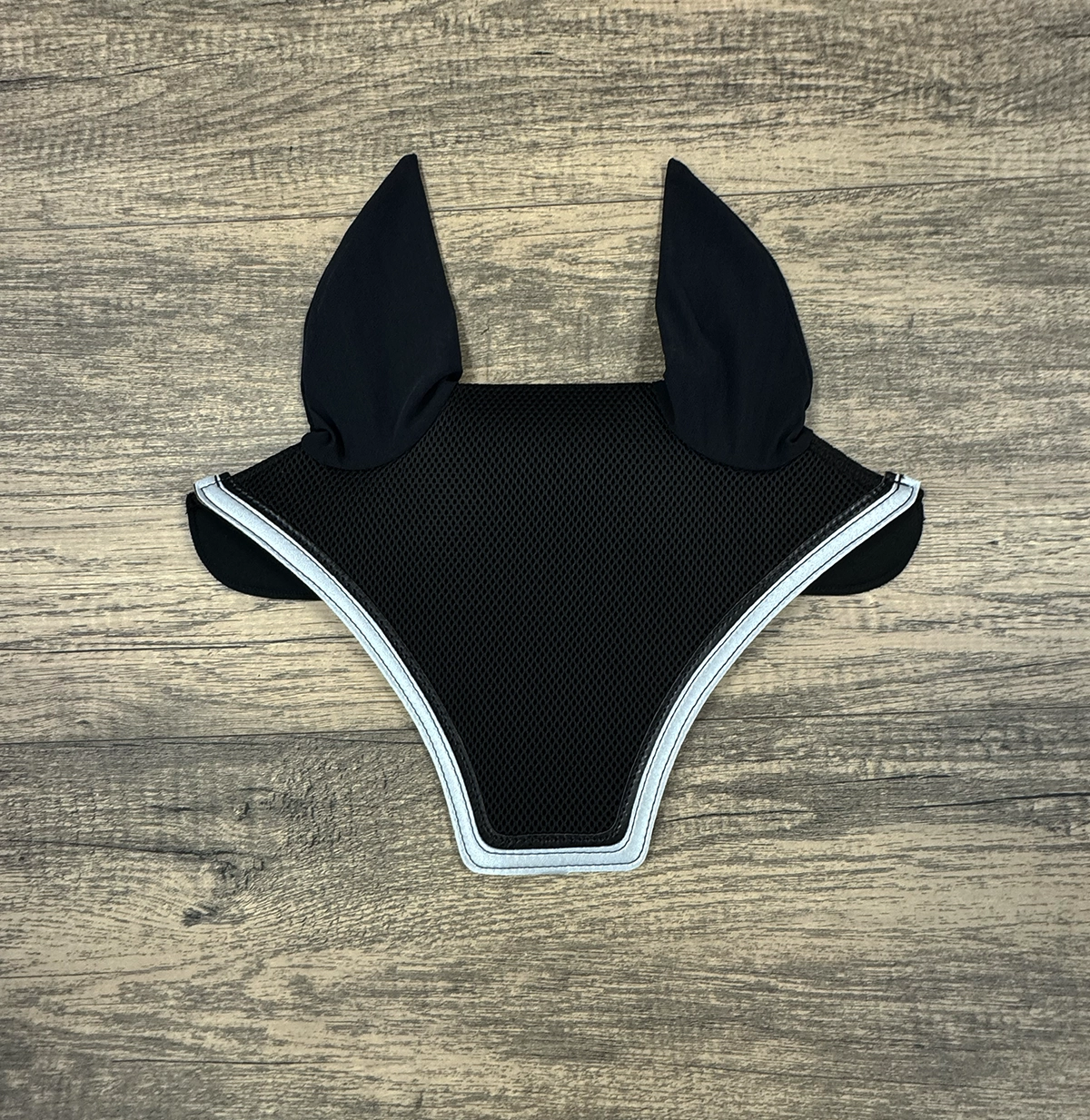 EquiFitl® Custom Ear Bonnet - Double Trim-Silver