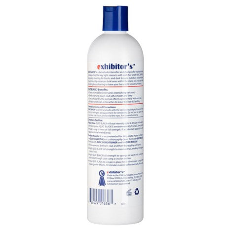 Exhibitor Quic Black Shampoo 16oz