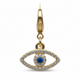 Load image into Gallery viewer, Dubois Cheval Sparkly Evil Eye Braid Charm
