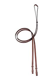 Arc de Triomphe Plain Curb Rein Stud Brown