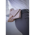 Load image into Gallery viewer, Pénélope Leather Phone Pocket with Strap - Powder Pink
