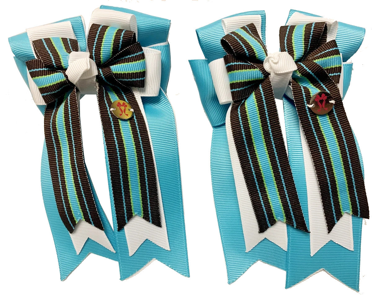Pony Tail Bows Tiffany Blue