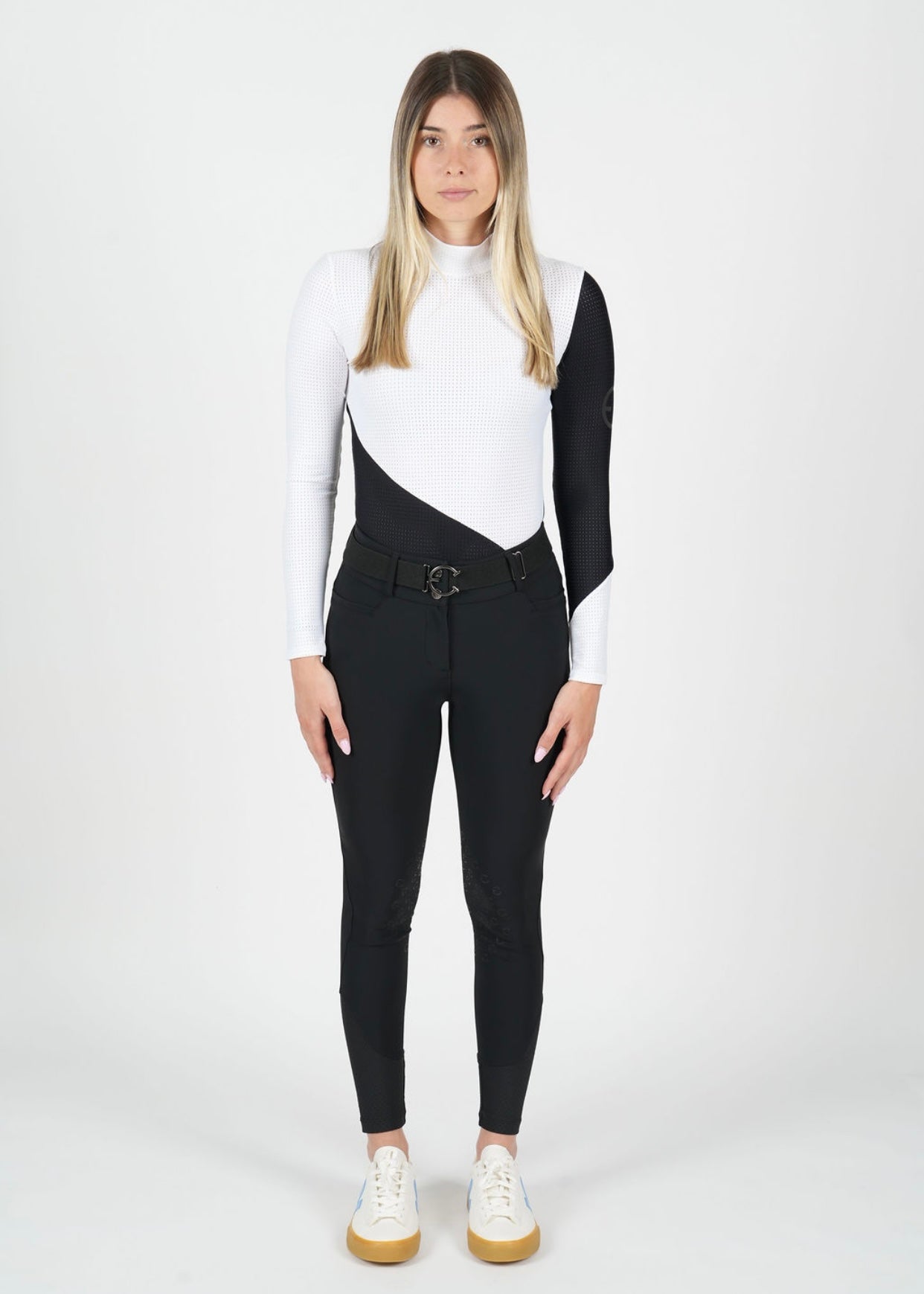 Equestrian Club Bella Mockneq Long Sleeve Riding Shirt