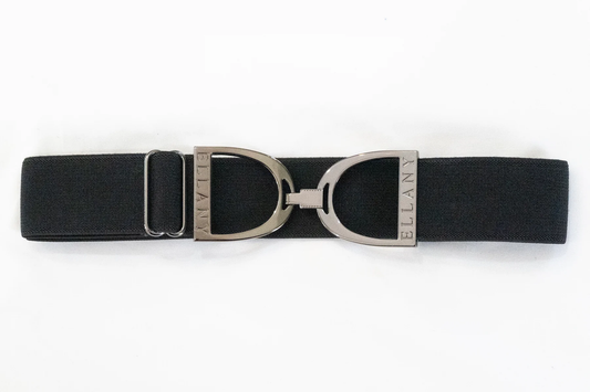 Ellany Elastic Belts Gunmetal  Sitrrup 1.5"