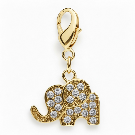 Sparkly Elephant Braid Charm by Dubois Cheval