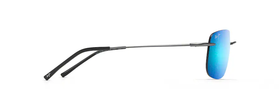 Maui Jim Ohai Gunmetal Frame-Blue Hawaii Lens Polarized Rimless Sunglasses