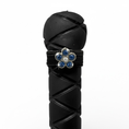 Load image into Gallery viewer, Spakly Blue Flower - Dubois Cheval Crop Charm

