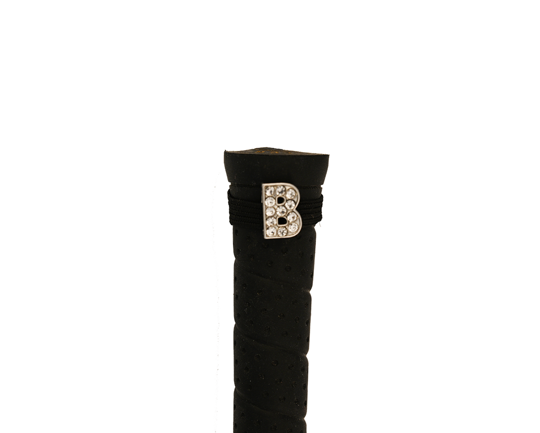 Dubois Cheval Crop Charm - Pave Crystal Silver Letter