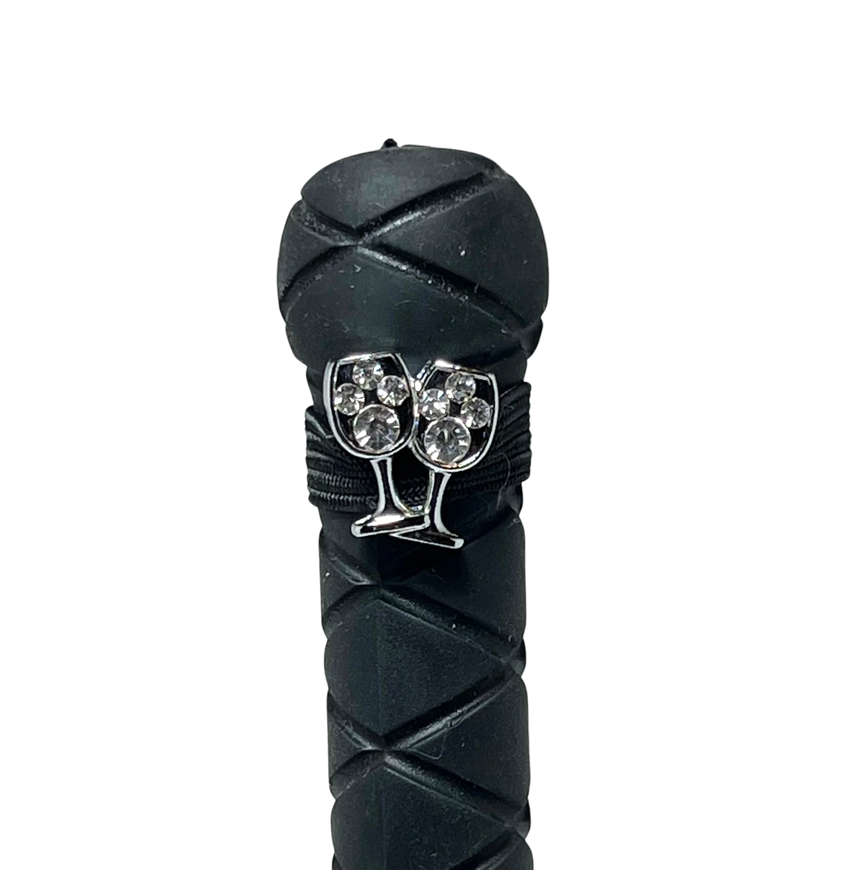 Dubois Cheval Crop Charm - Cheers! (Rhinestone Wine Glasses)