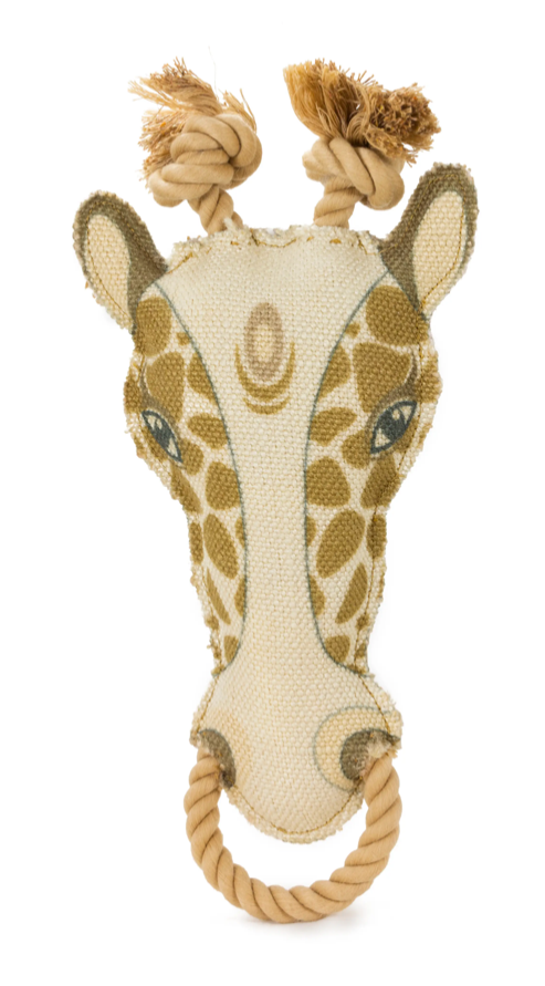 Steel Dog Burlap Giraffe