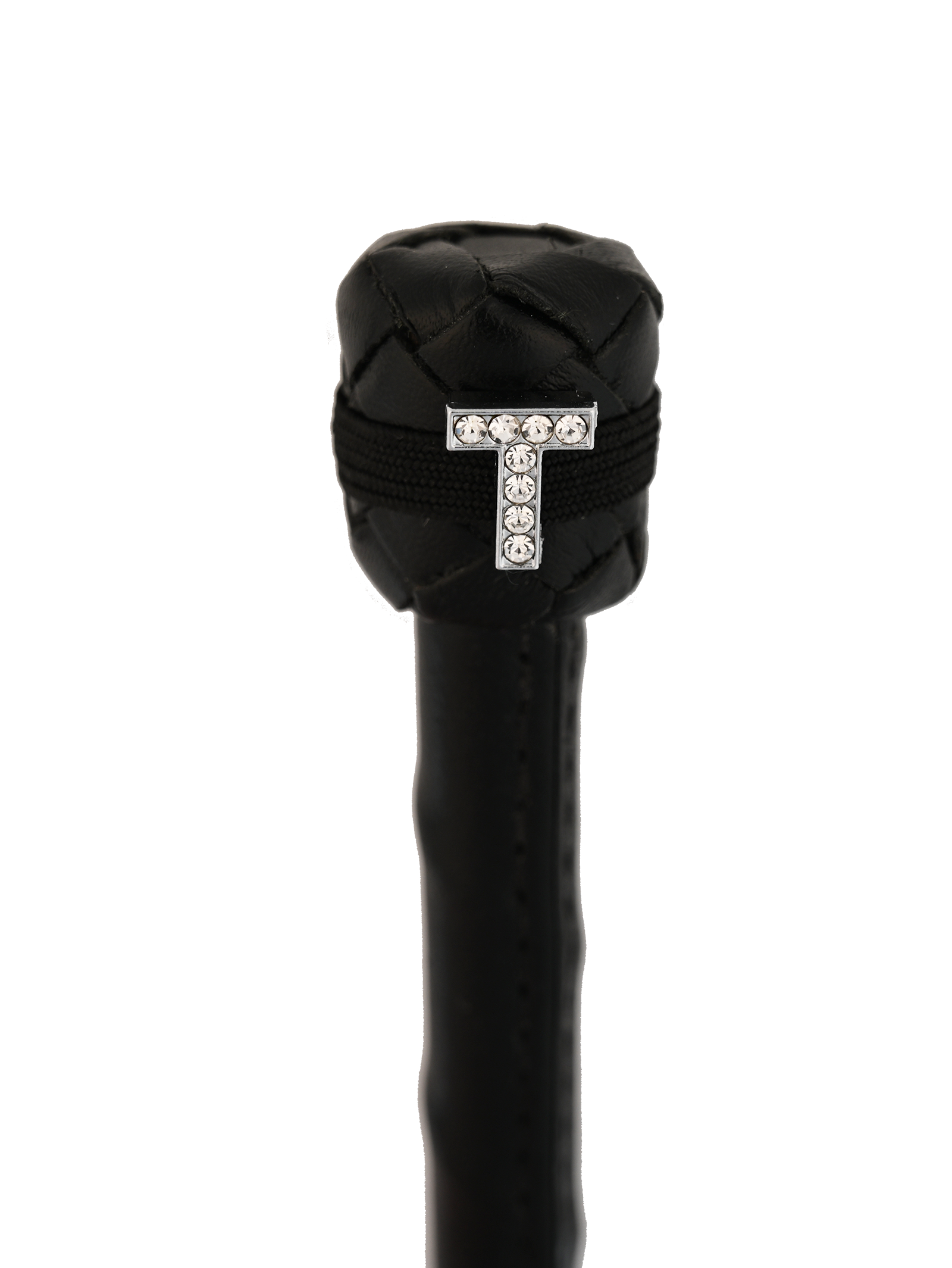 Dubois Cheval Crop Charm - Pave Crystal Silver Letter