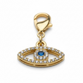 Load image into Gallery viewer, Dubois Cheval Sparkly Evil Eye Braid Charm
