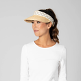 Load image into Gallery viewer, San Diego Hat Company Women's Raffia Braid Visor with Jacquard Band
