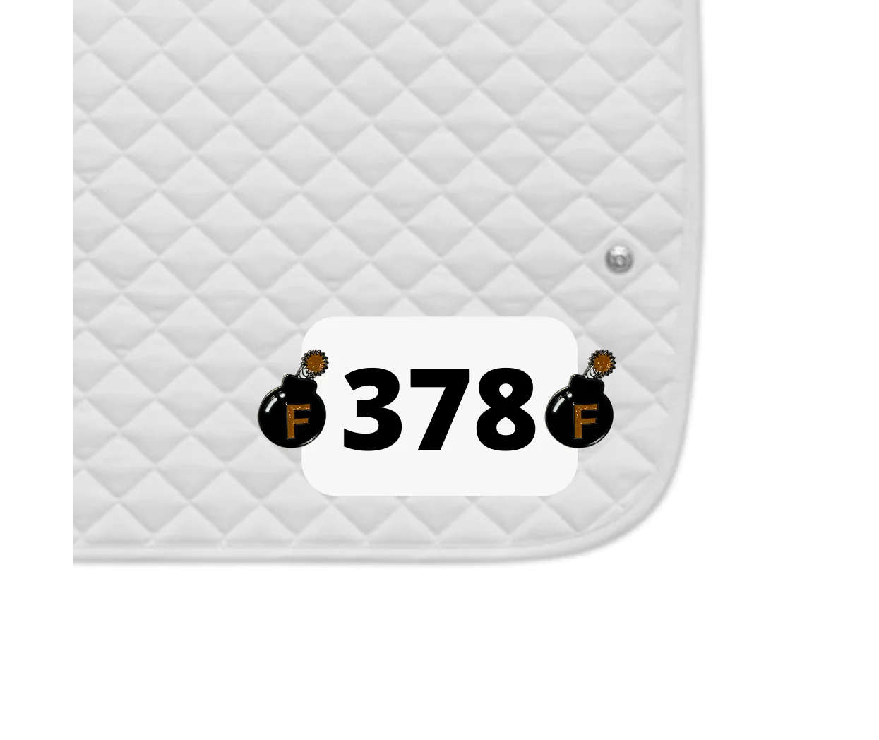 Dubois Cheval Number Pin Charms - F Bomb