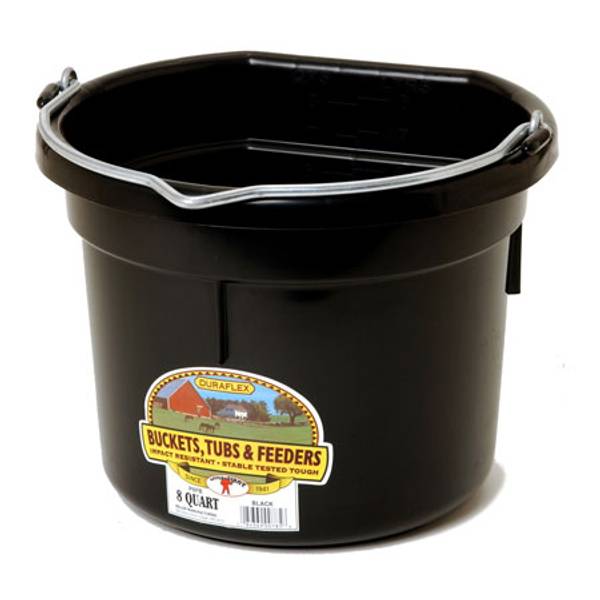 Duraflex Flat Back Water Bucket 8 qt.