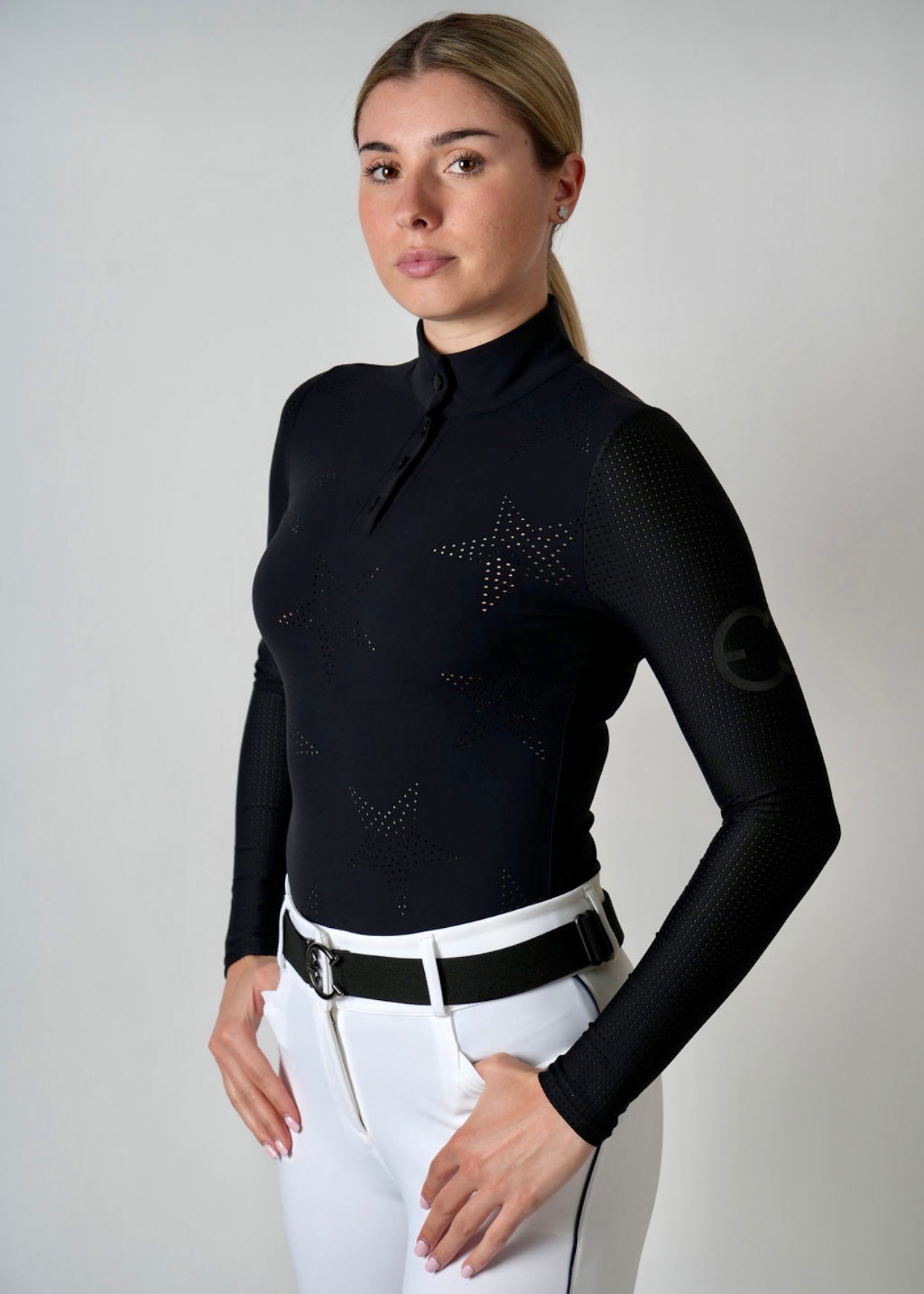 Equestrian Club Star Long Sleeve Riding Shirt
