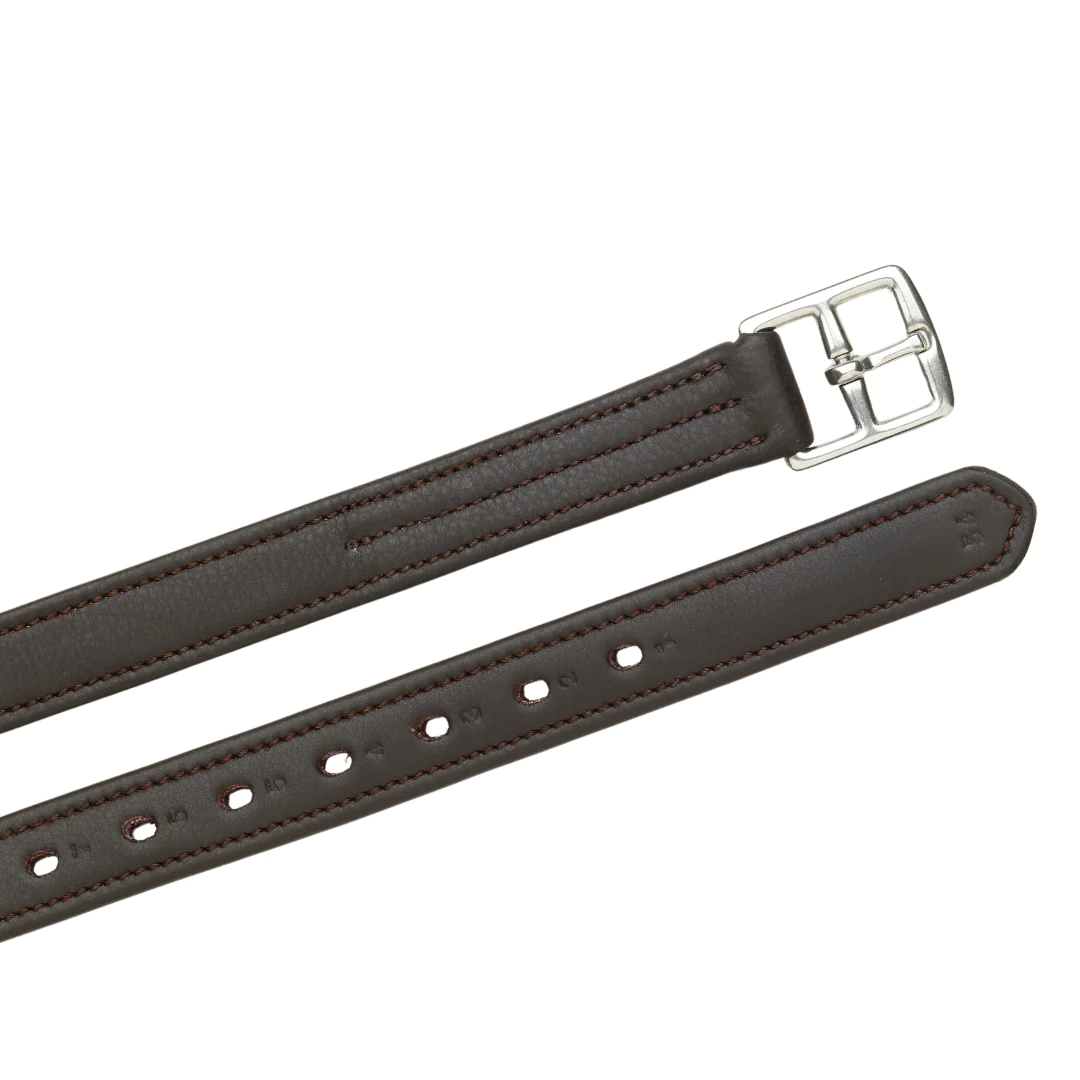 Ovation Triple Cover Stirrup Leathers Brown 48