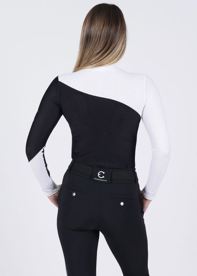 Equestrian Club Bella Mockneq Long Sleeve Riding Shirt