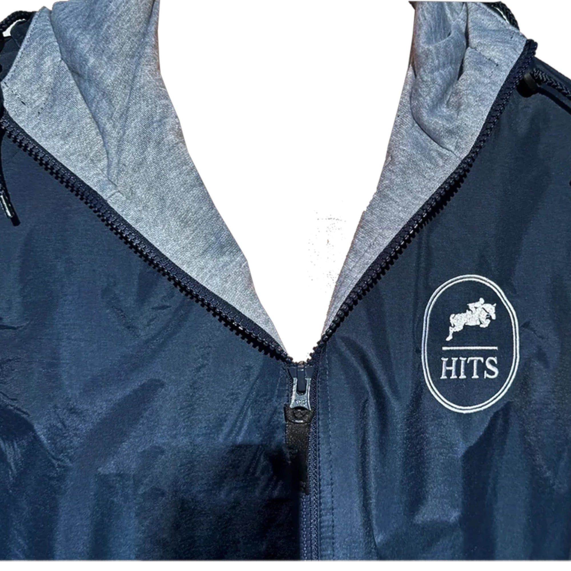 HITS Unisex Embroidered Hooded Rain Jacket