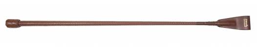 County Whips Leather Covered Handle Jumping Whip