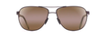 Load image into Gallery viewer, Maui Jim CASTLES Matte Chocolate-HCL® Bronze Lens Polarized Aviator Sunglasses
