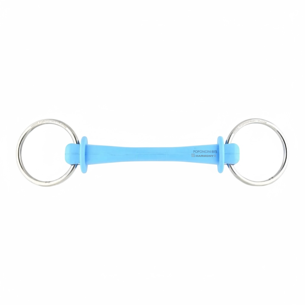 Poponcini Harmony Simple Snaffle with Rings and Copper Ferrule