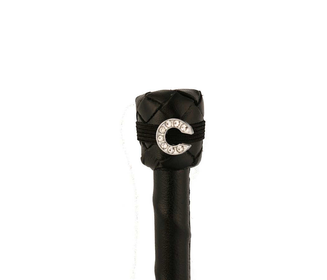 Dubois Cheval Crop Charm - Pave Crystal Silver Letter