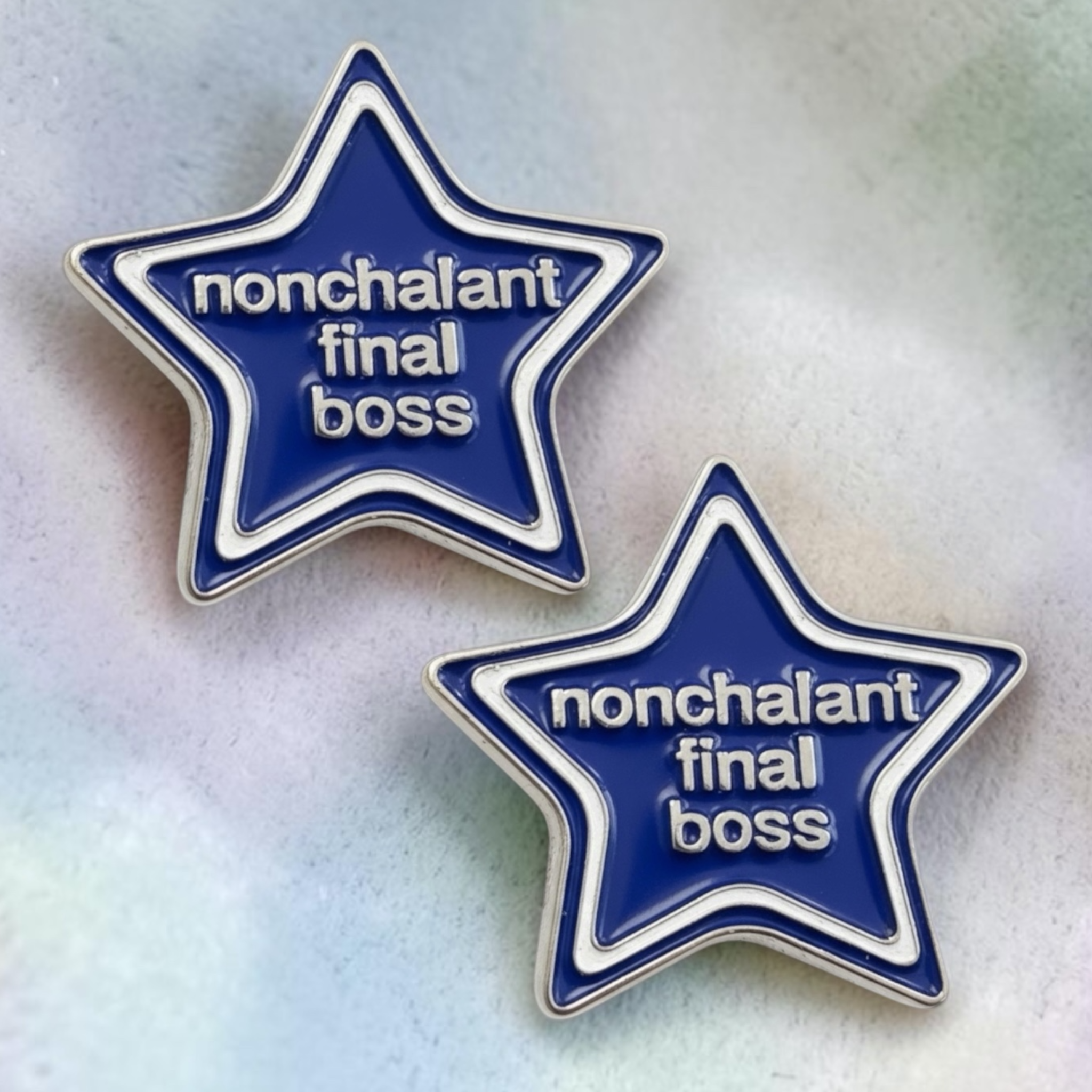 Nonchalant Final Boss Number Pin Charms by Dubois Cheval