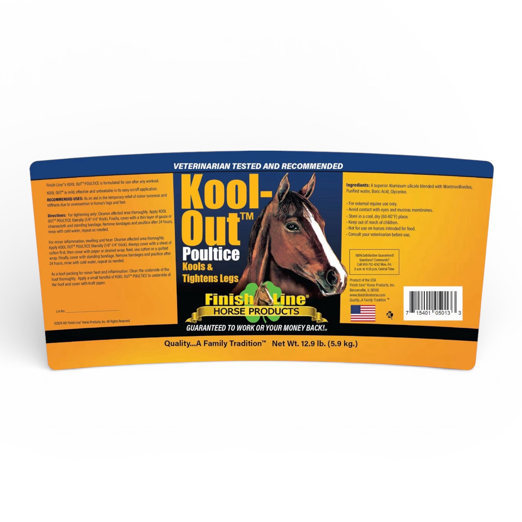 Finish Line Kool Out Poultice  12.9lb