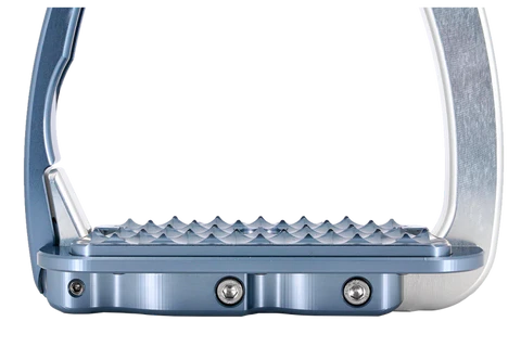 Tech Stirrups Venice Sloped EVO Black with Silver Night Swarovski Crystals