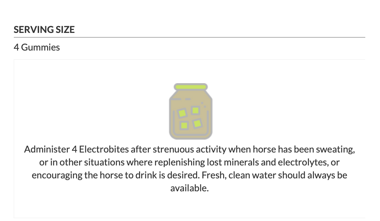 Equine Elixirs ELECTROBITES® Electrolyte Gummy