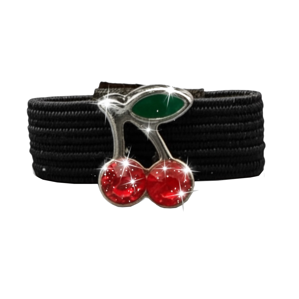 Sparkly Cherries Crop Charm - Dubois Cheval Crop Charm