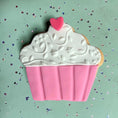 Load image into Gallery viewer, Sweet Heart Cupcake – Sprinkles & Sparkles Single Sugar Cookie for Humans
