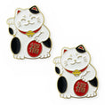 Load image into Gallery viewer, Lucky Cat Number Pin Charms by Duvois Cheval
