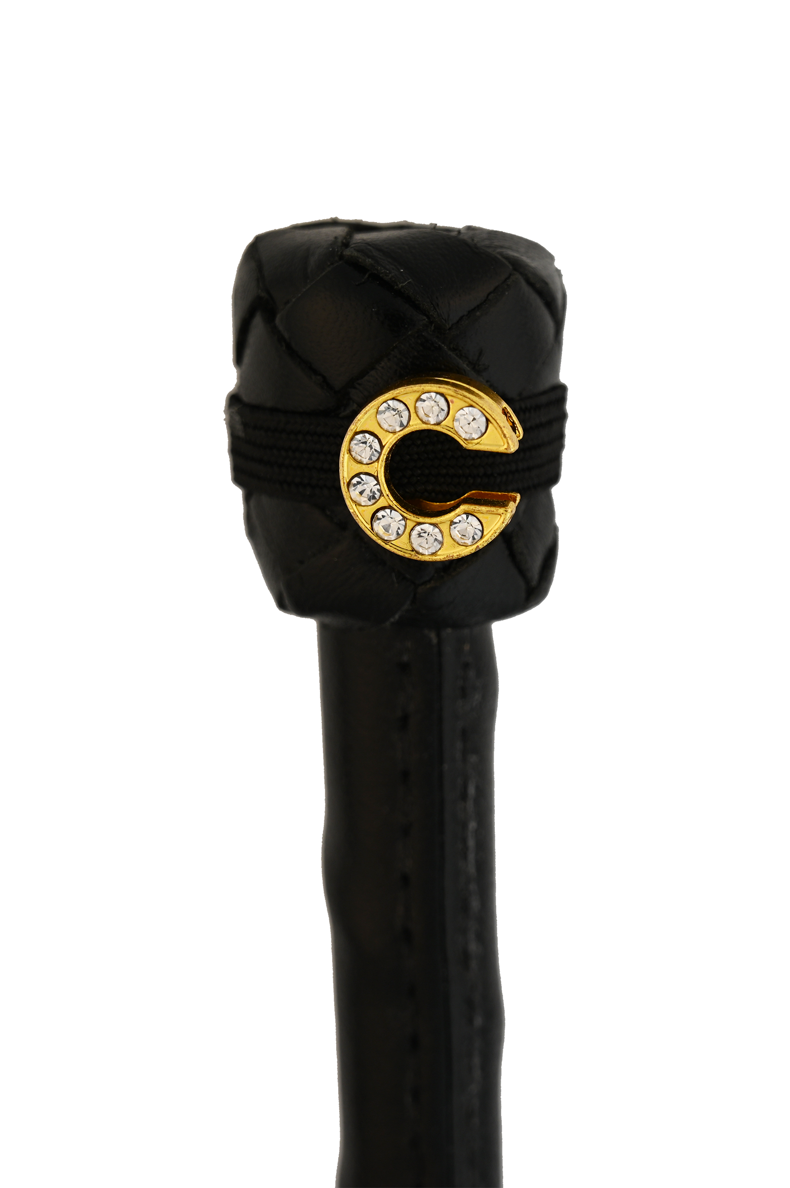 Dubois Cheval Crop Charm - Pave Crystal Gold Letter