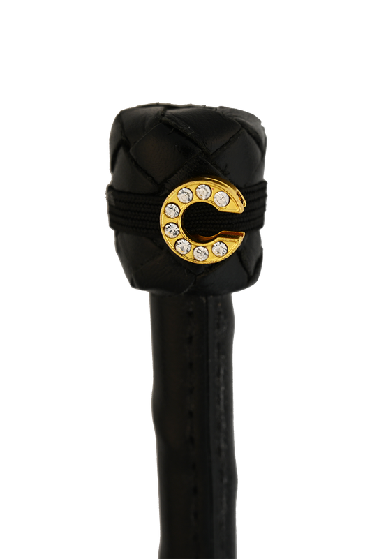 Dubois Cheval Crop Charm - Pave Crystal Gold Letter