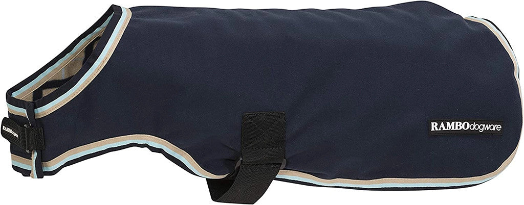 Rambo Deluxe Dog Rug Navy Tan 2