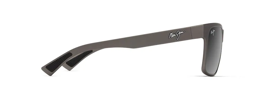 Maui Jim HO'OPILI Grey Matte Black Sunglasses