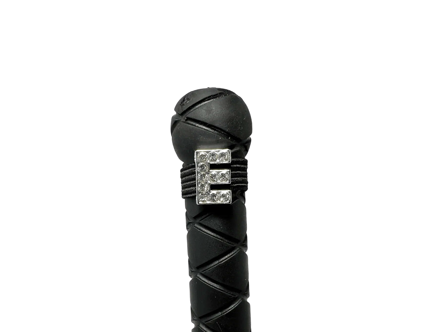 Dubois Cheval Crop Charm - Pave Crystal Silver Letter