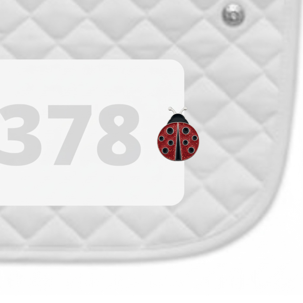 Ladybug Number Pin Charms by Dubois Cheval