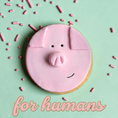 Load image into Gallery viewer, Pretty Piggy – Sprinkles & Sparkles Single Sugar Cookie for Humans
